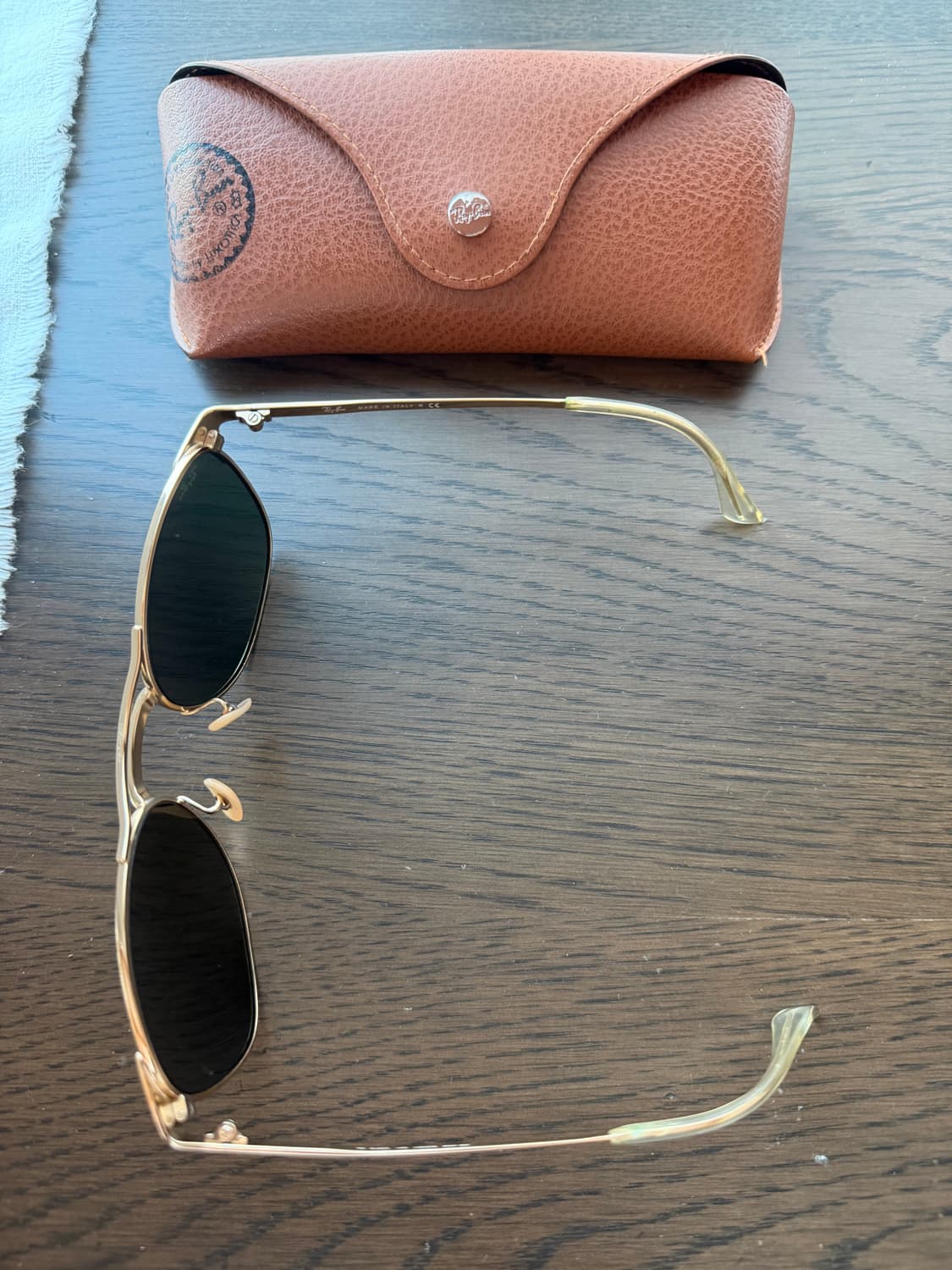 Ray Ban SIGNET 레이벤 시그넷 선글라스 골드-그린 상품이미지3