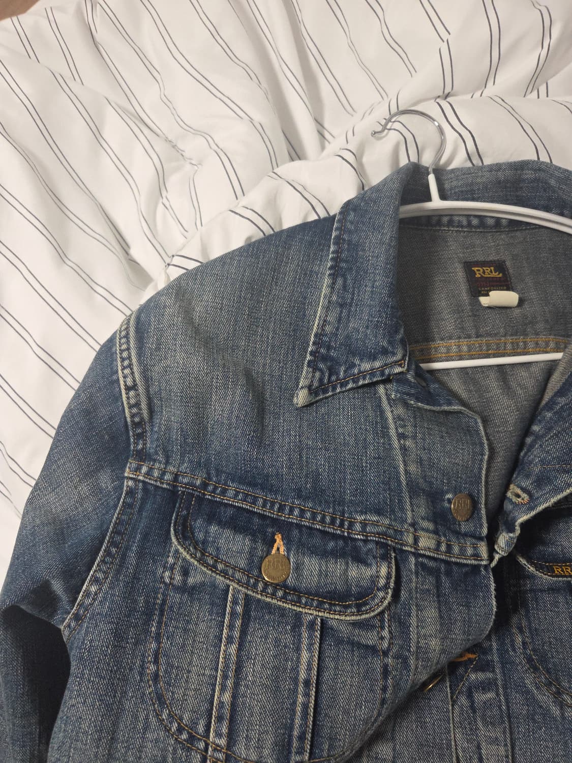 M) 더블알엘 rrl lot271  데님 트러커 자켓 상품이미지7