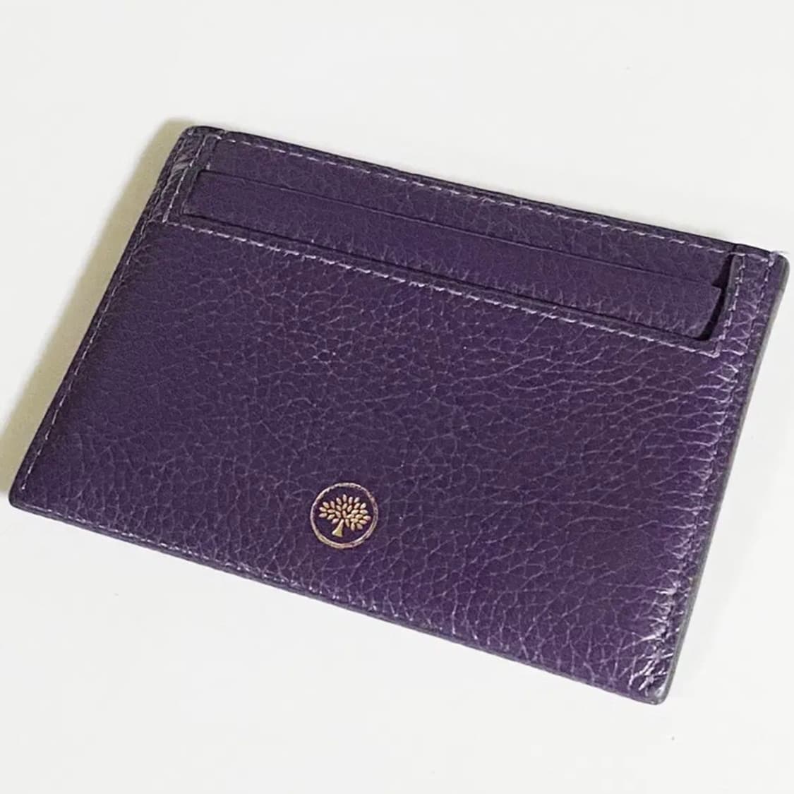 [정품] MULBERRY 멀버리 바이올렛컬러 송아지가죽 카드지갑만실사용 상품이미지1