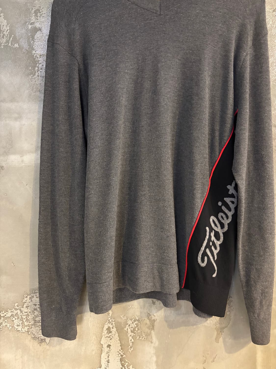 타이틀리스트 그레이 긴팔 니트 XL 상품이미지3