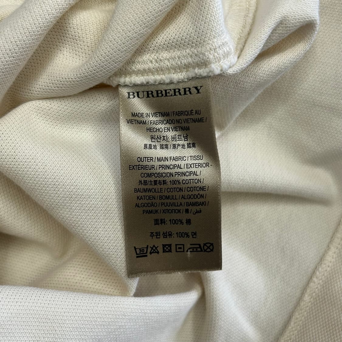 M 버버리 카라 반팔티 상품이미지5