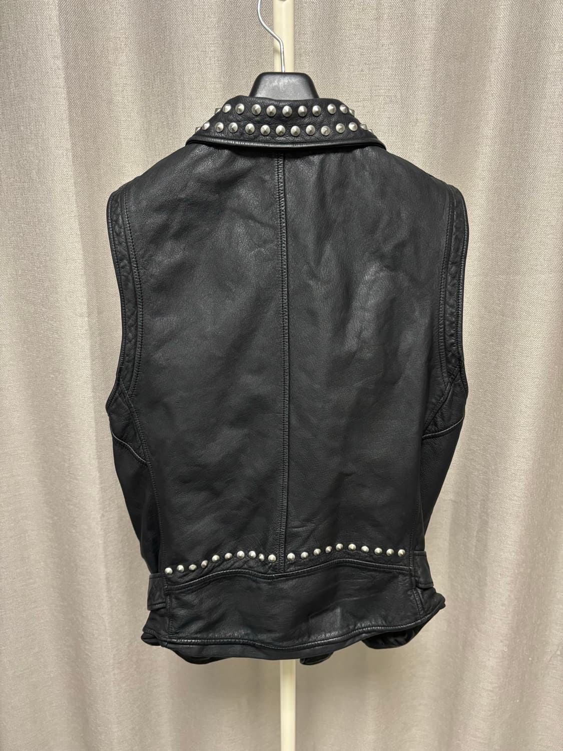 스터드 가죽 조끼 베스트 상품이미지3
