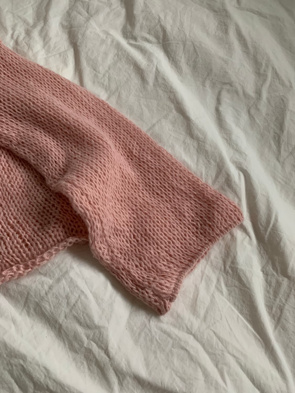 핑크 브이넥 니트 상품이미지3