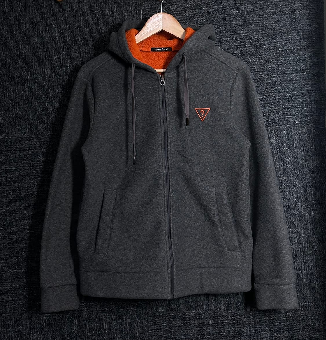 게스 남성 후드집업 M 회색 상품이미지1