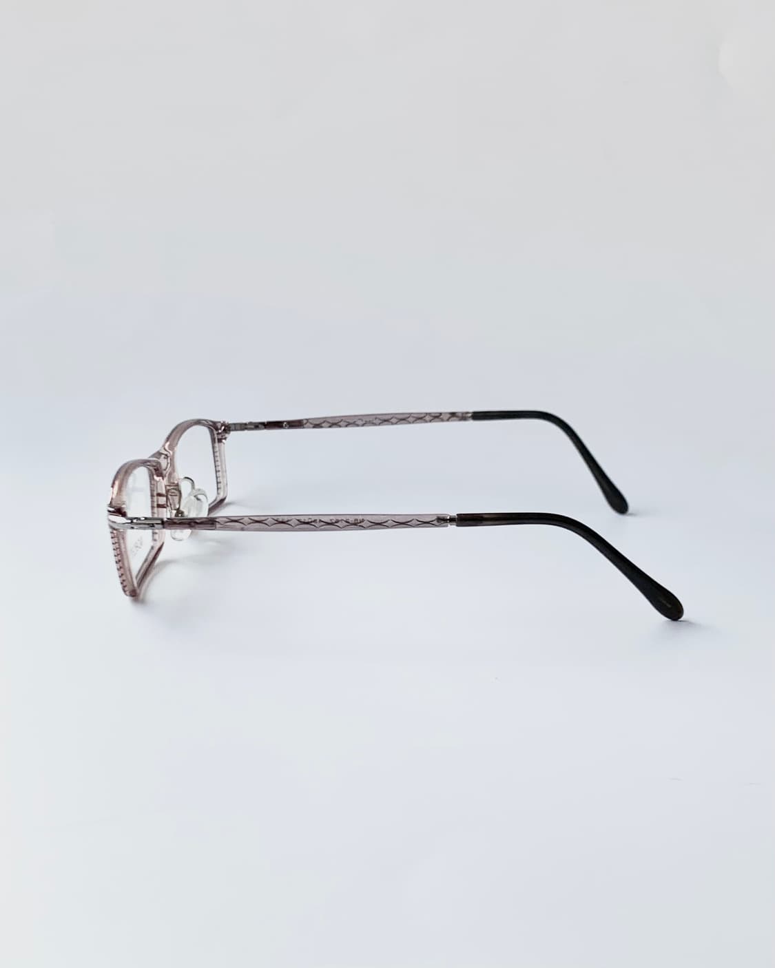 [픽키-704] 클리어 브라운 사각 오벌 뿔테 안경테 미니멀 초경량 상품이미지5