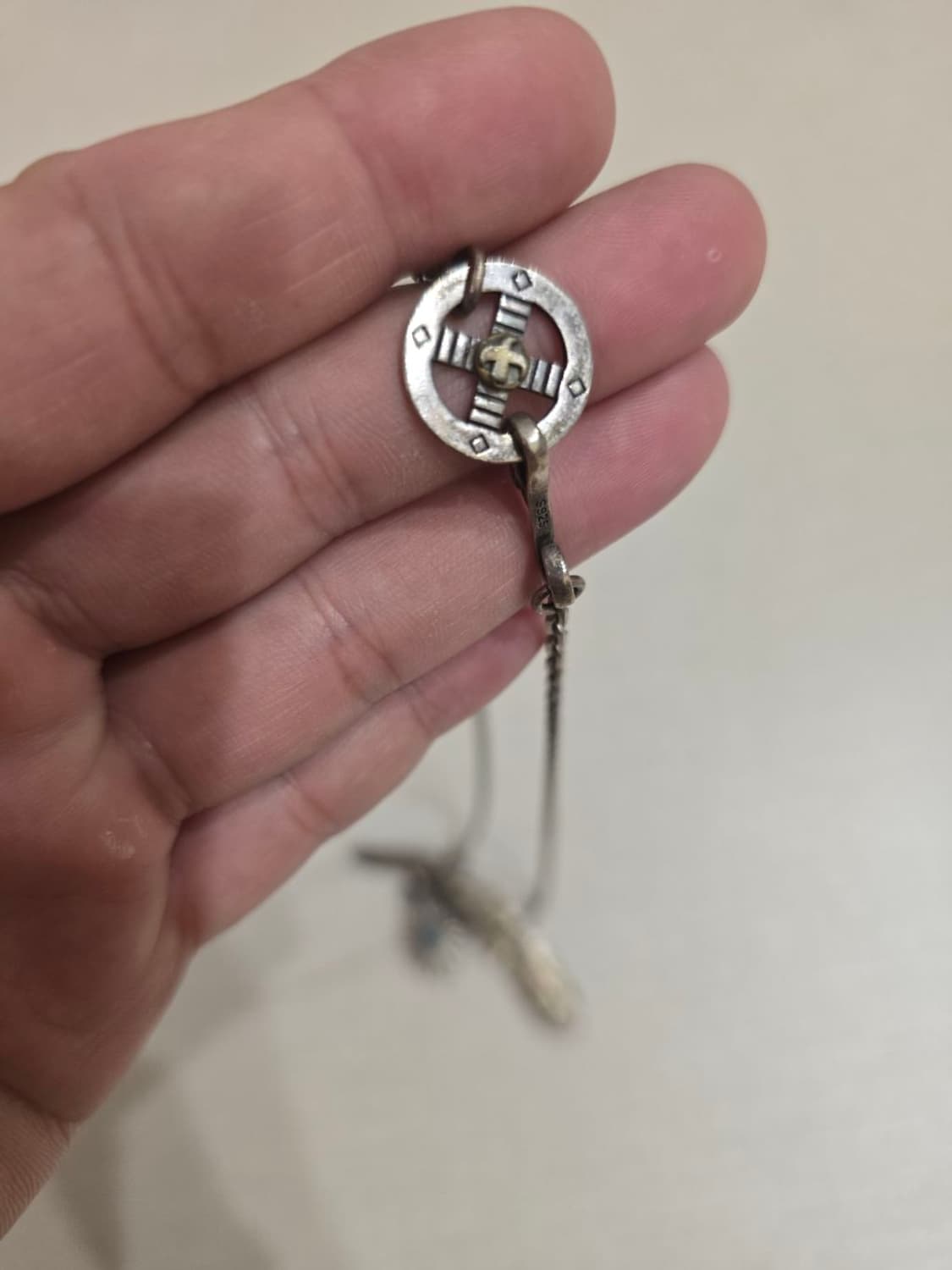 인디안 깃털 은목걸이 상품이미지4