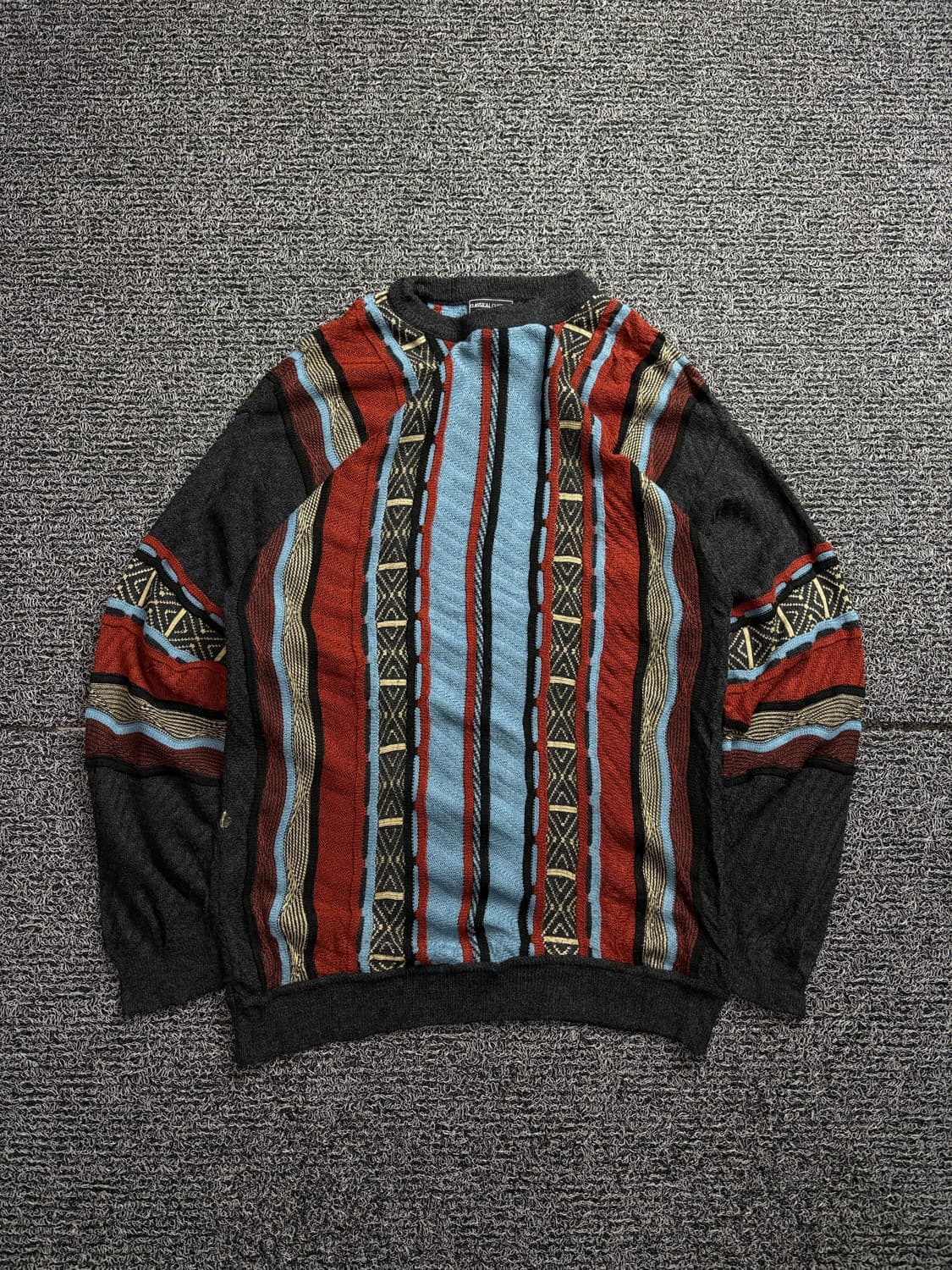 빈티지 아카이브 케이블 패턴 박시핏 스웨터 1996 상품이미지2