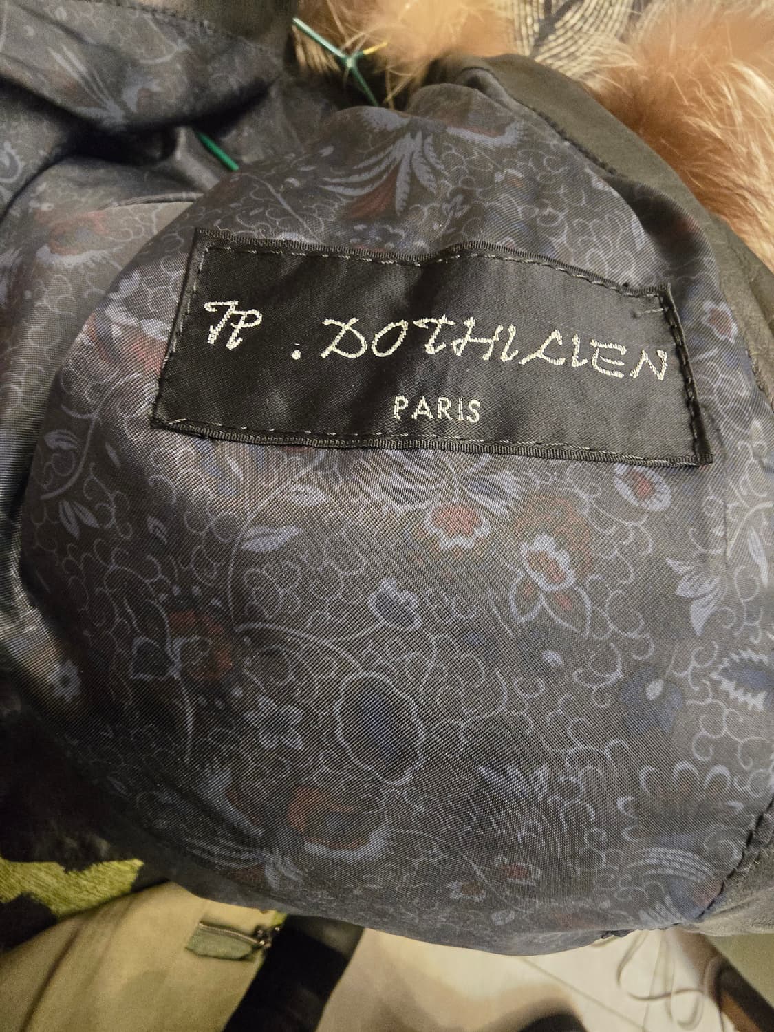 TP. DOTHILLEN 시카폭스 퍼 후드 가죽코트 상품이미지6