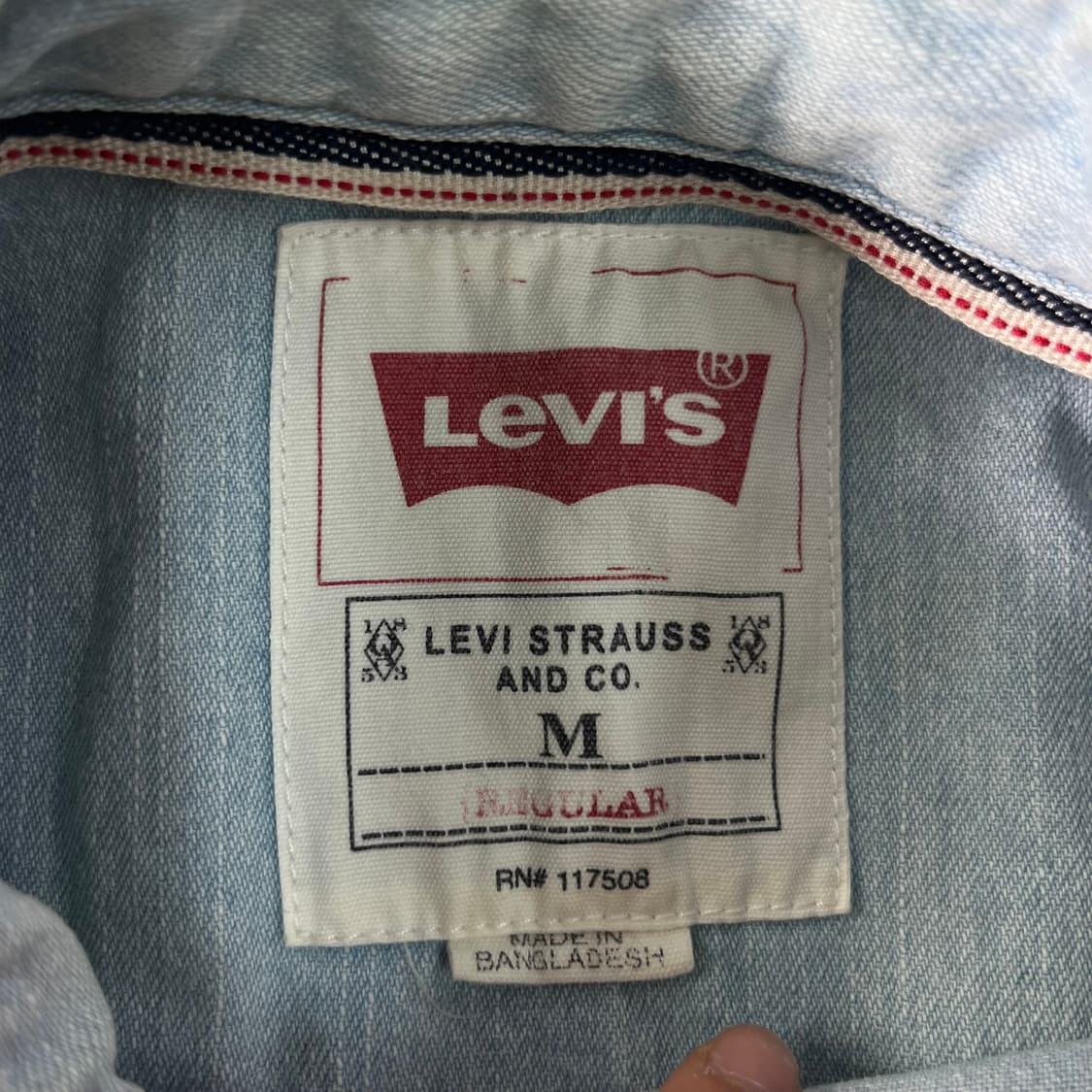 100 리바이스 데님 워크 셔츠 상품이미지3