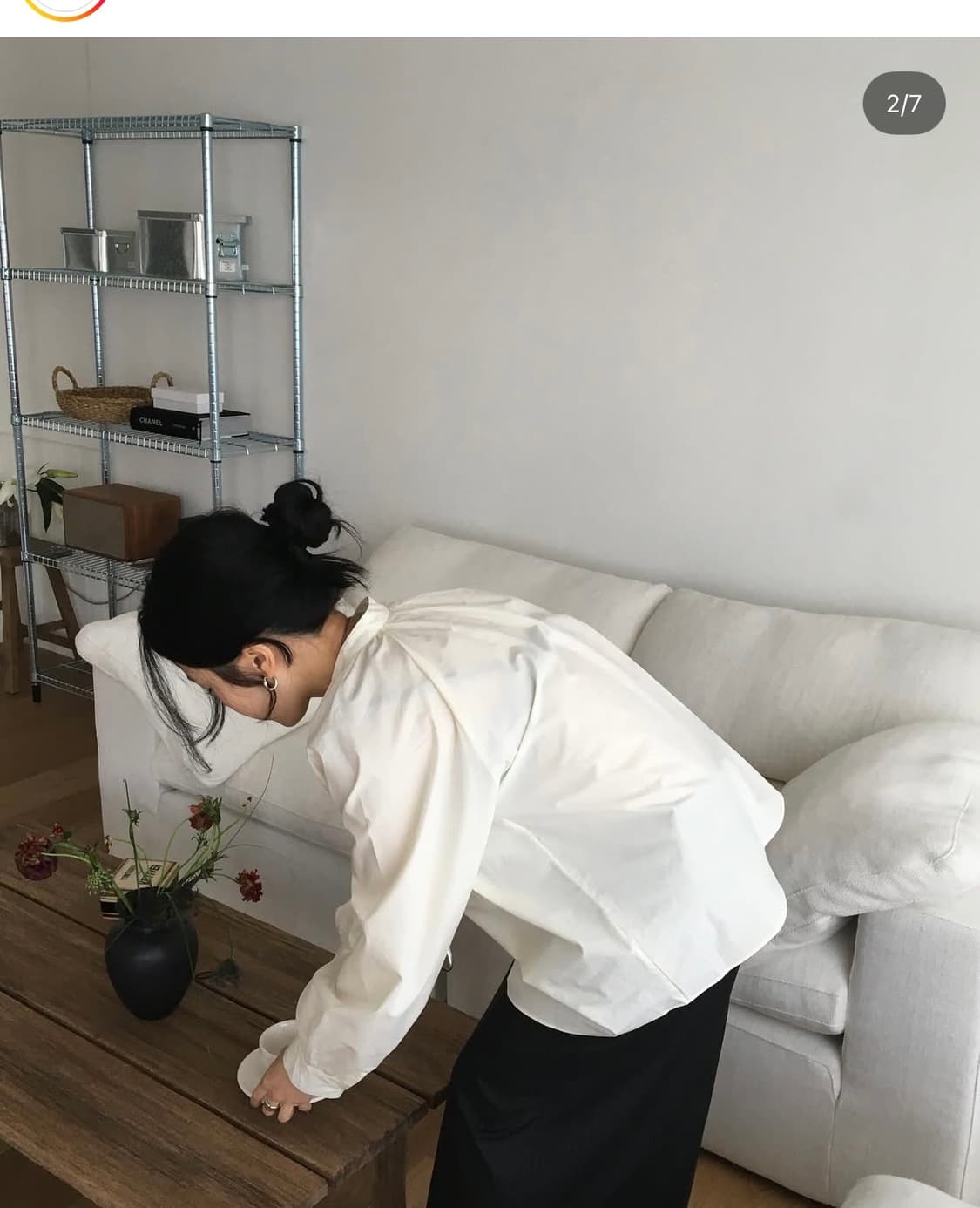 미닝아웃 MONET BOTTON BLOUSE 모넷버튼블라우스 상품이미지6