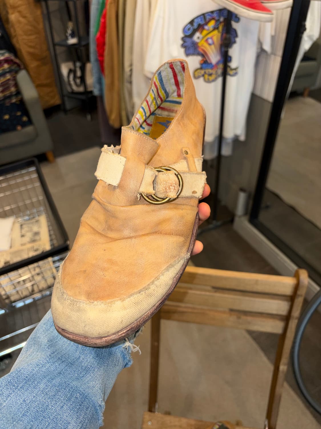 Whoop`EE’ casual shirring buckle loafers 상품이미지6
