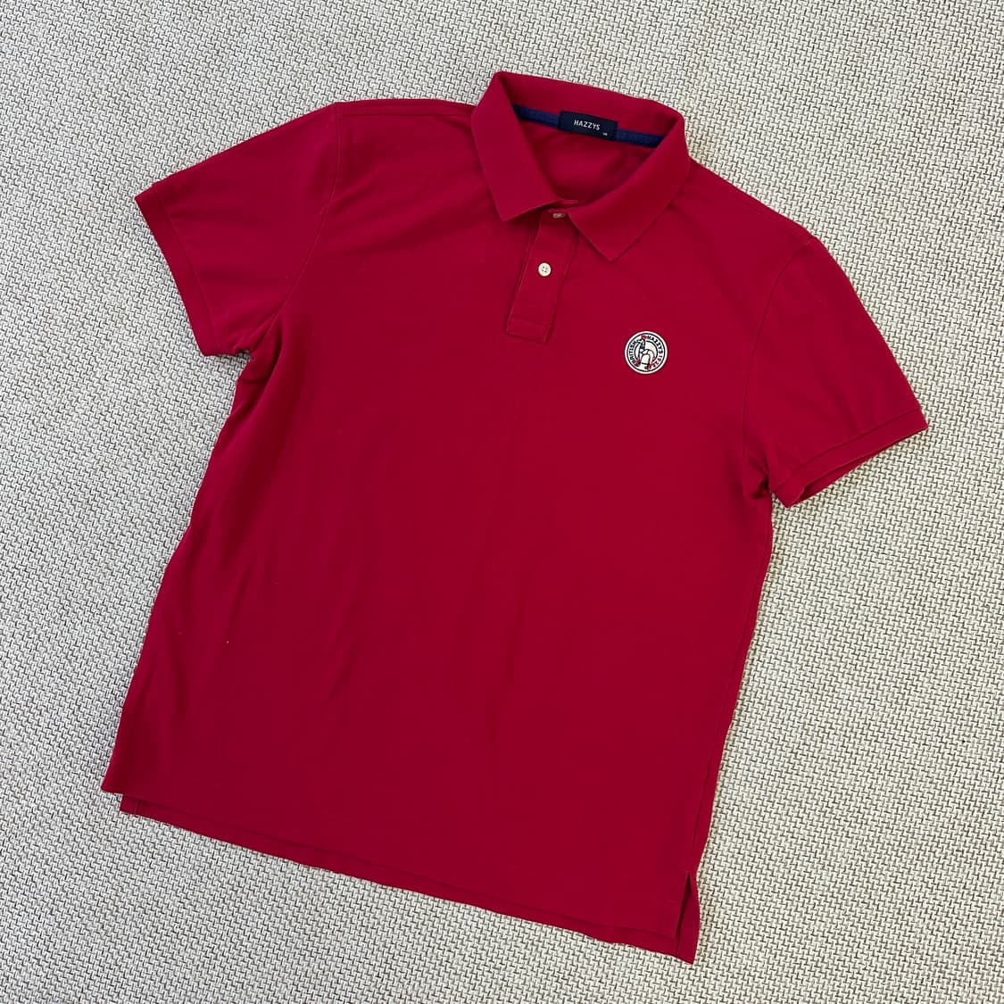 110 헤지스 로윙 로고 반팔 카라티 0316D 상품이미지1