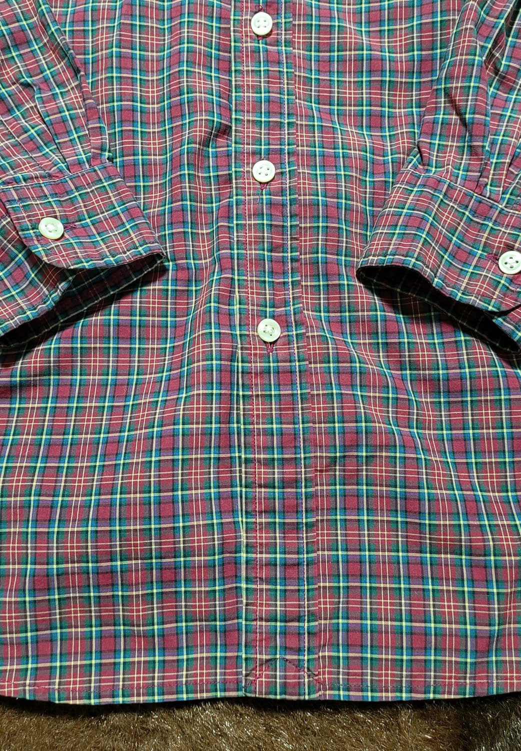 폴로 랄프로렌 여성 타탄 체크 남방(M) 상품이미지4