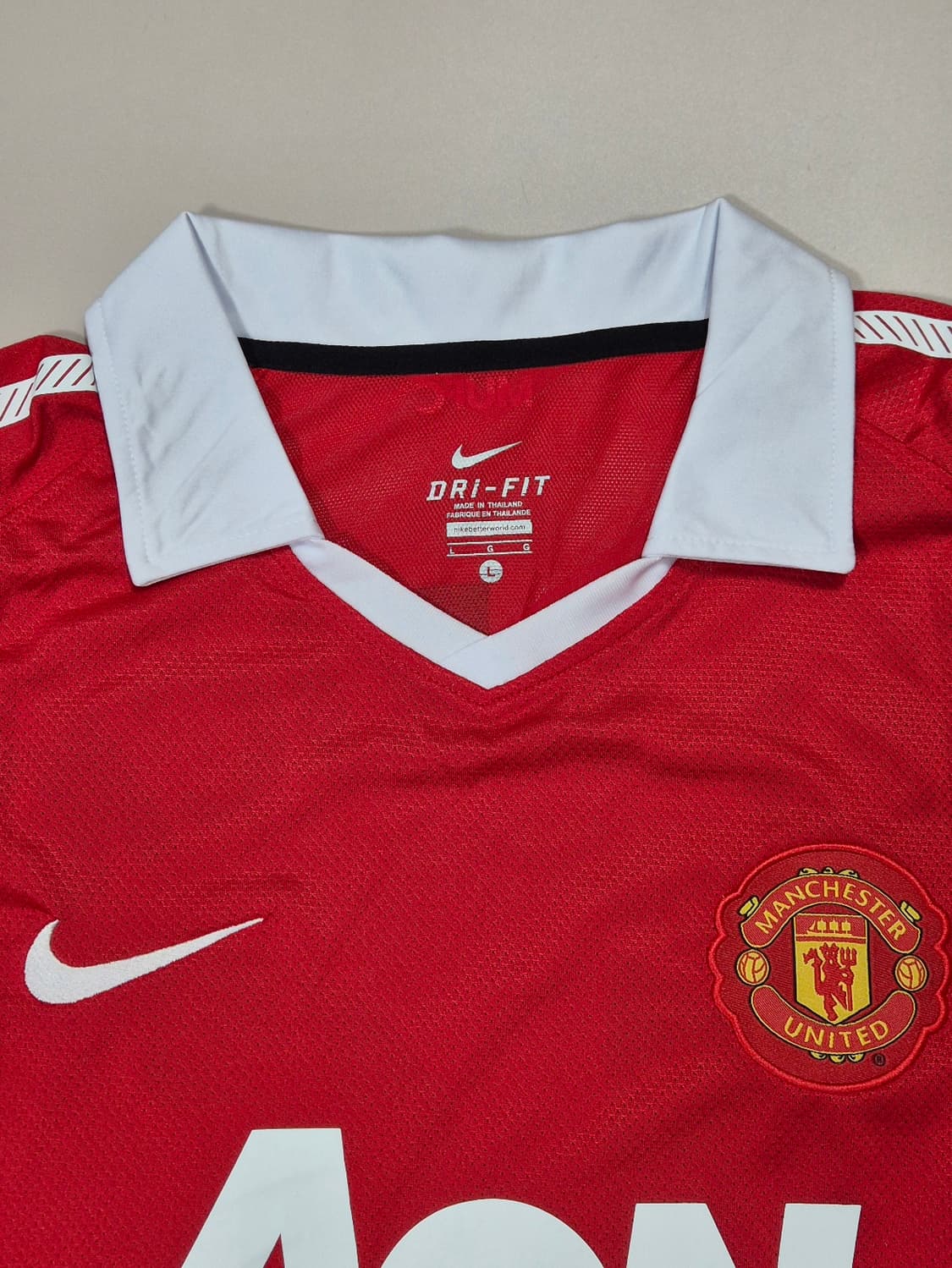 맨유 10/11시즌 마이클 캐릭 유니폼 L사이즈 레플리카 상품이미지3