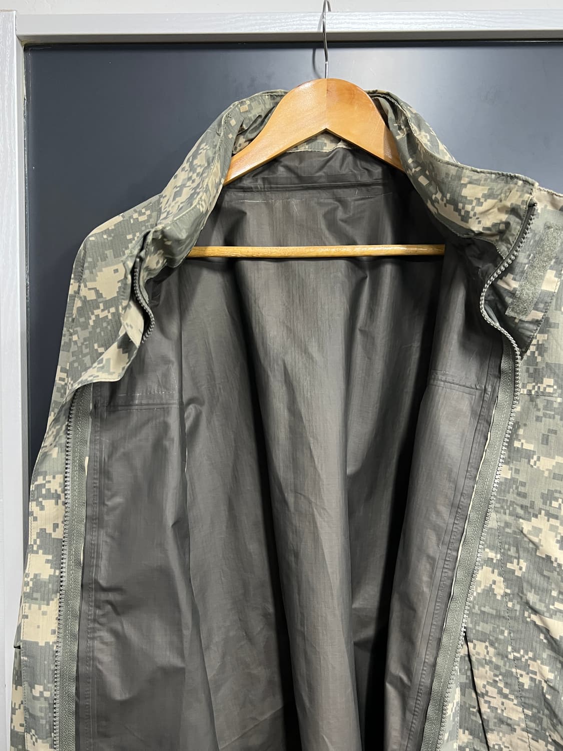 밀리터리 US army 카모플라쥬 고어텍스 우븐 바람막이 자켓 상품이미지3