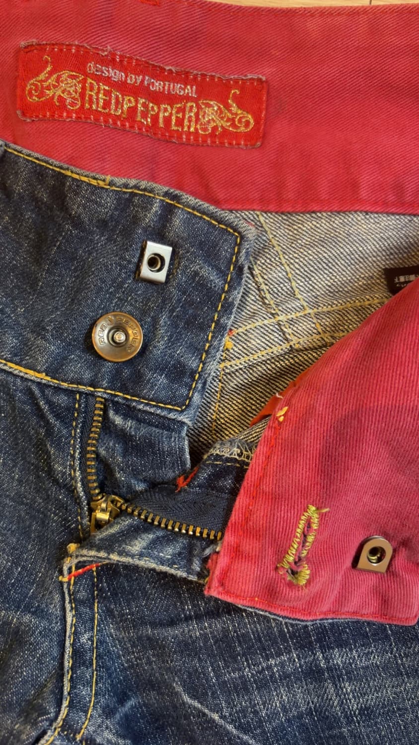 레드페퍼 로우라이즈 청바지 데님 상품이미지3