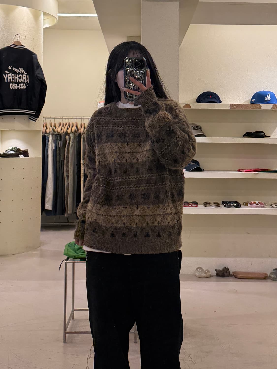 파르티멘토 노르딕 패턴 헤어리 니트 U1069 상품이미지1