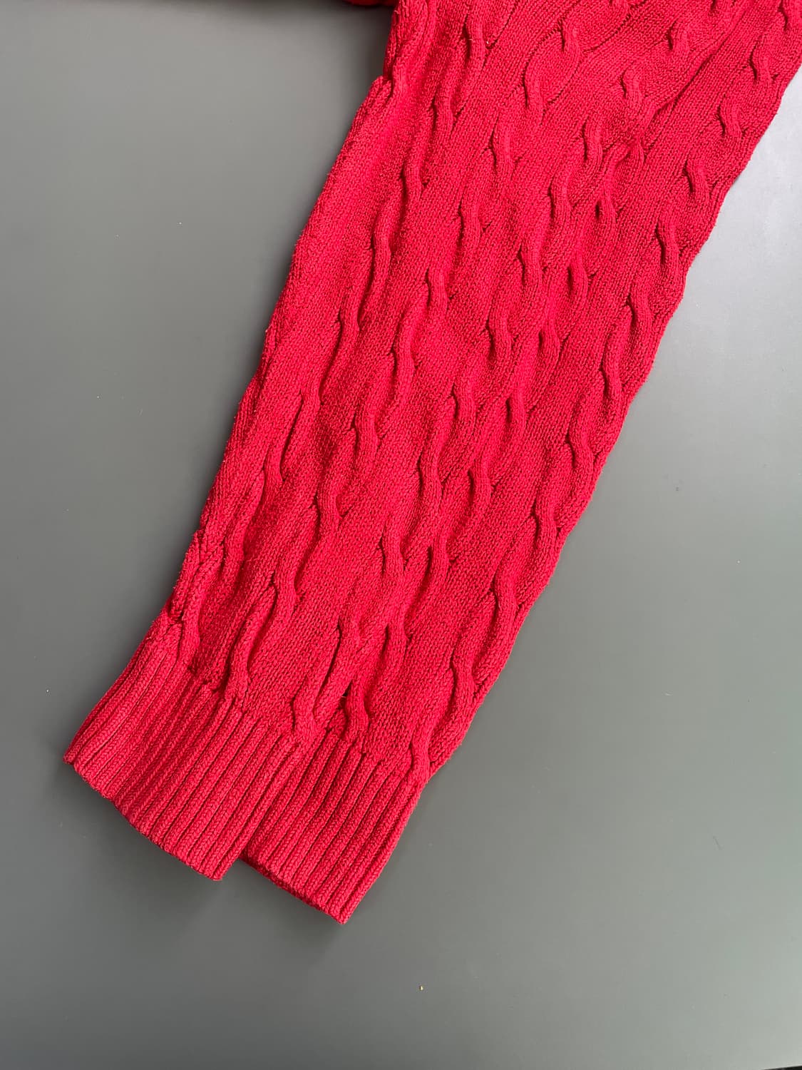 [L] 폴로 랄프로렌 코튼 케이블 꽈배기 니트 스웨터 상품이미지6