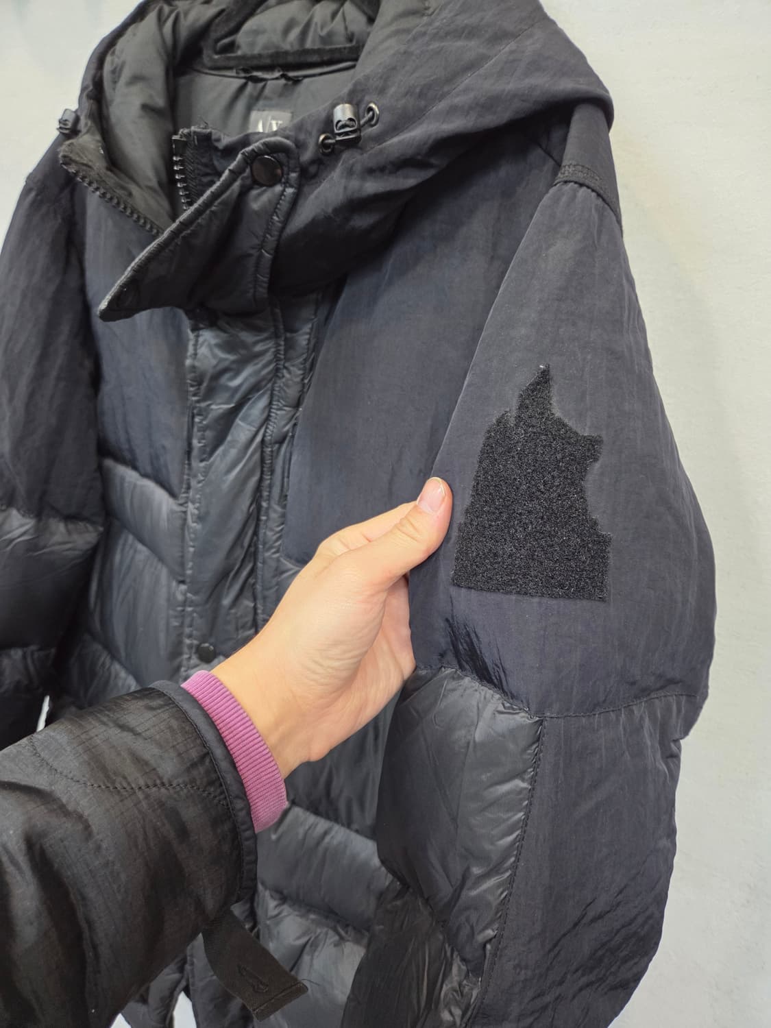 아르마니 익스체인지 다운 하프  패딩 m 상품이미지9