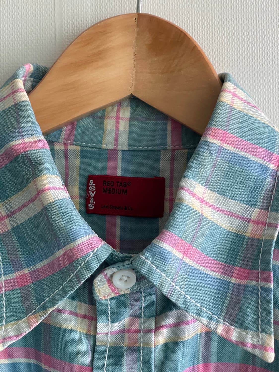 Levi's redtap pastel half check shirt 상품이미지5