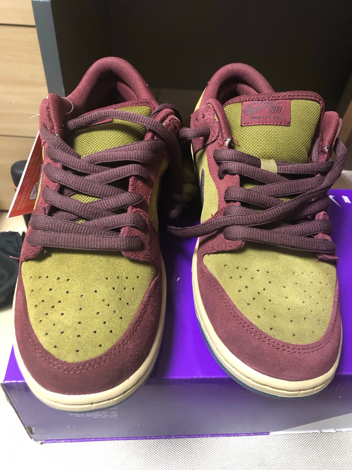 나이키 SB 덩크 로우 프로 다크 팀 레드 270새상품 상품이미지3