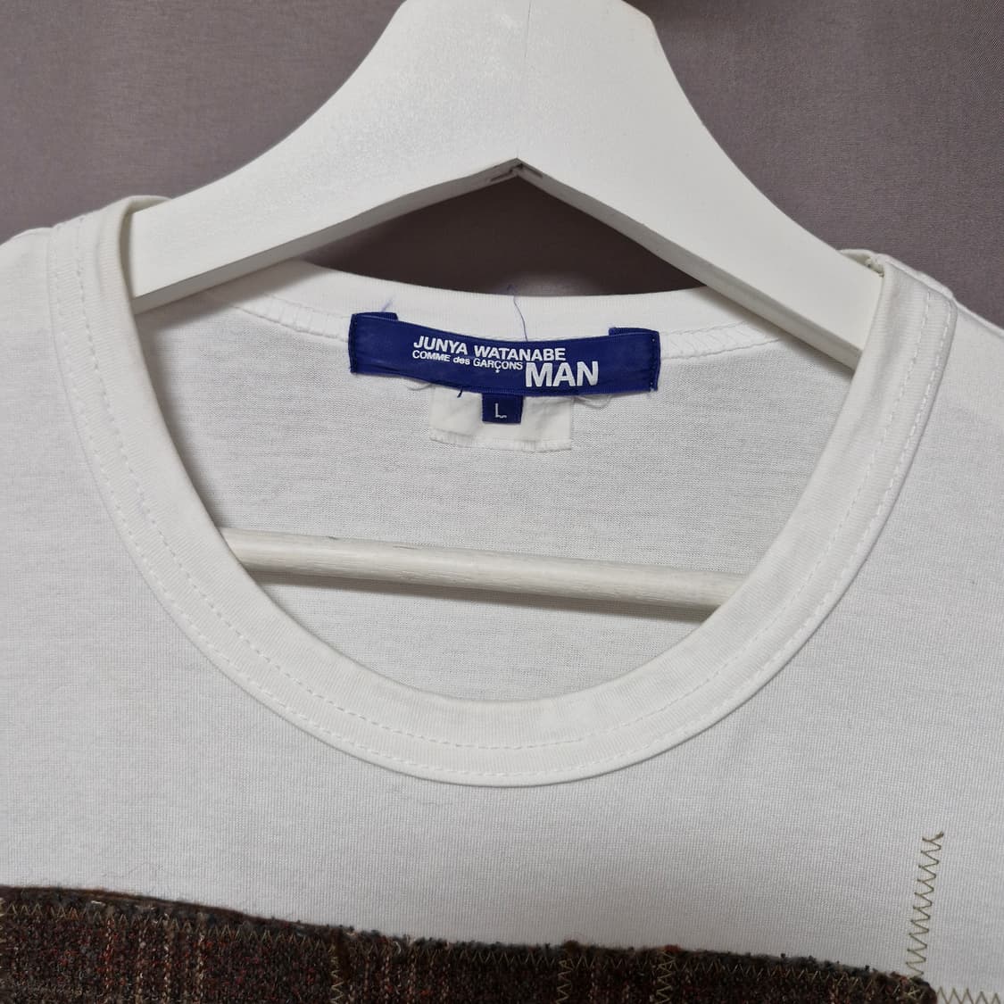 준야와타나베 패치워크 티셔츠 상품이미지2