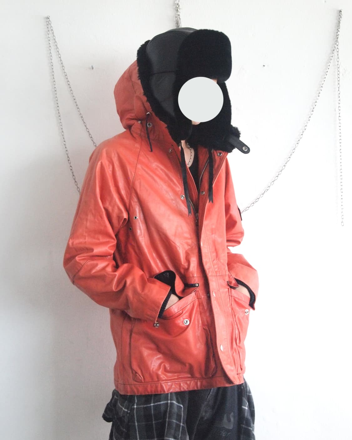 russian vtg 레더 트루퍼햇 상품이미지4