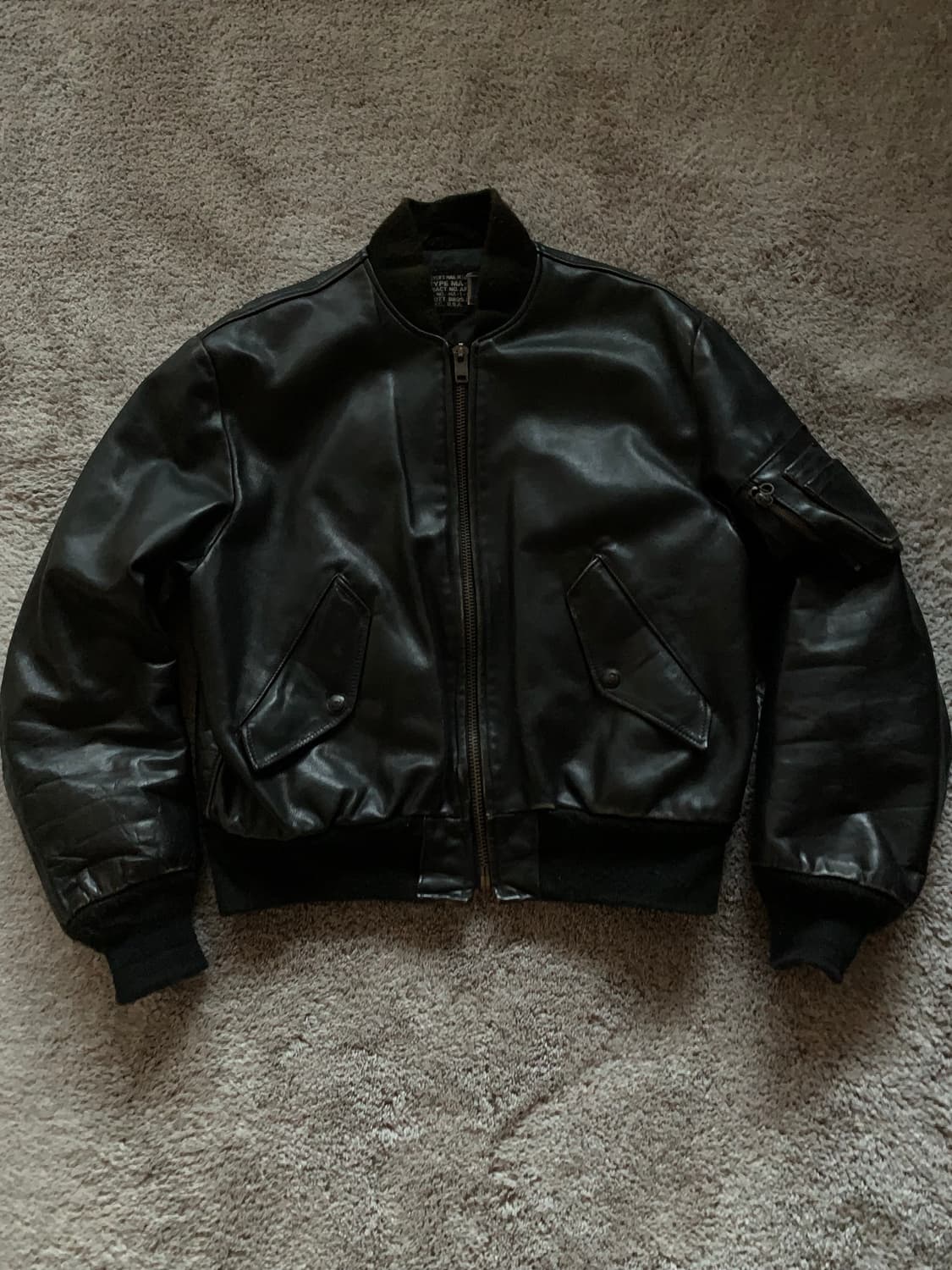 vtg schott leather ma-1 44 상품이미지1