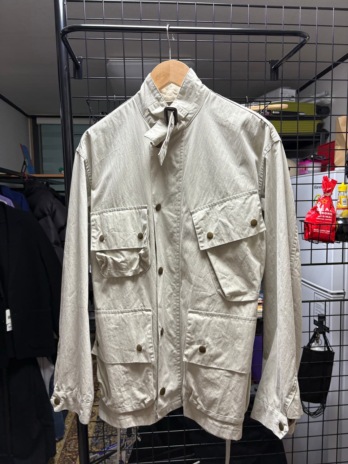 아이보리 야상자켓 상품이미지1