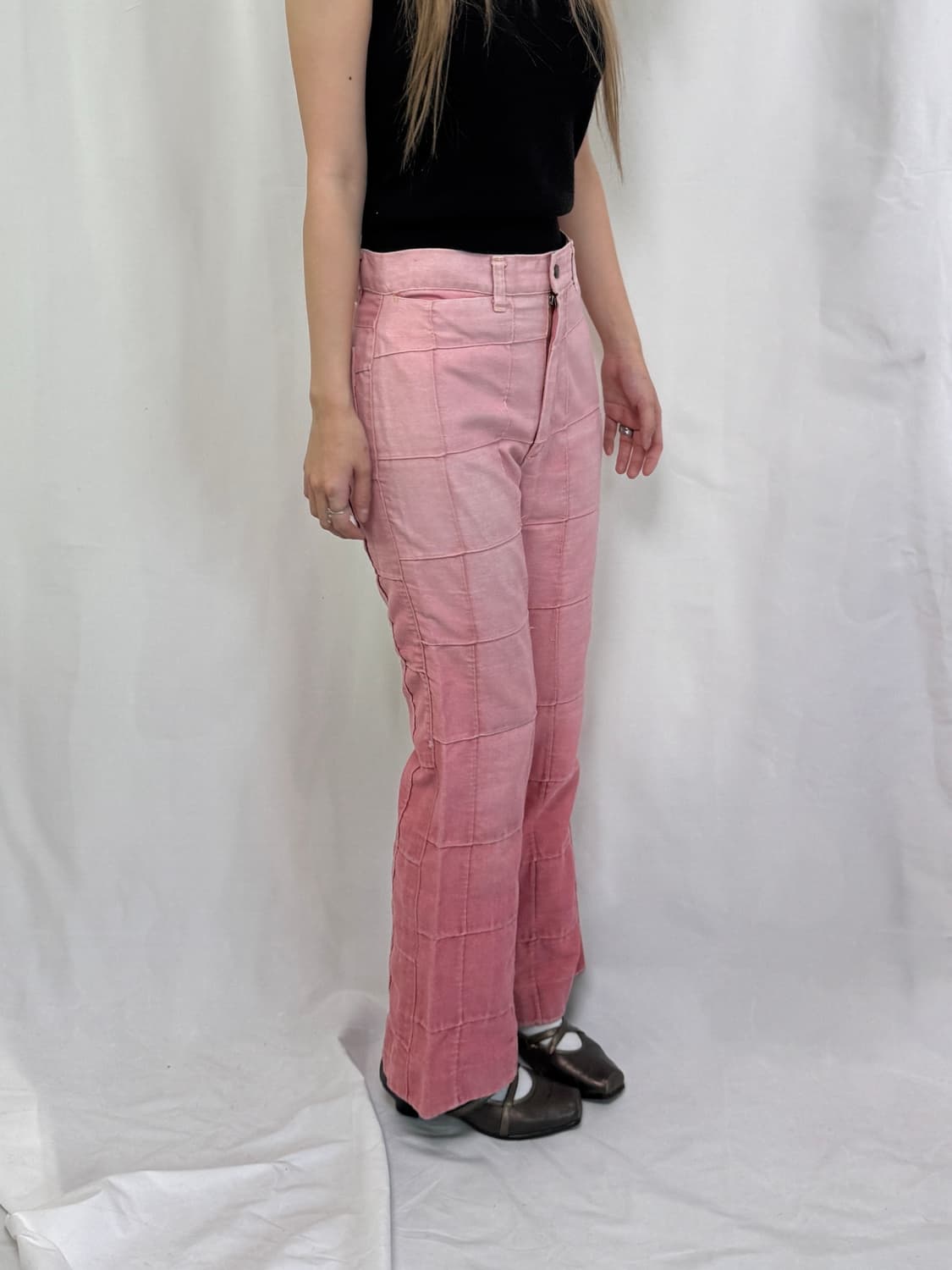 핑크 부츠컷 데님 상품이미지4