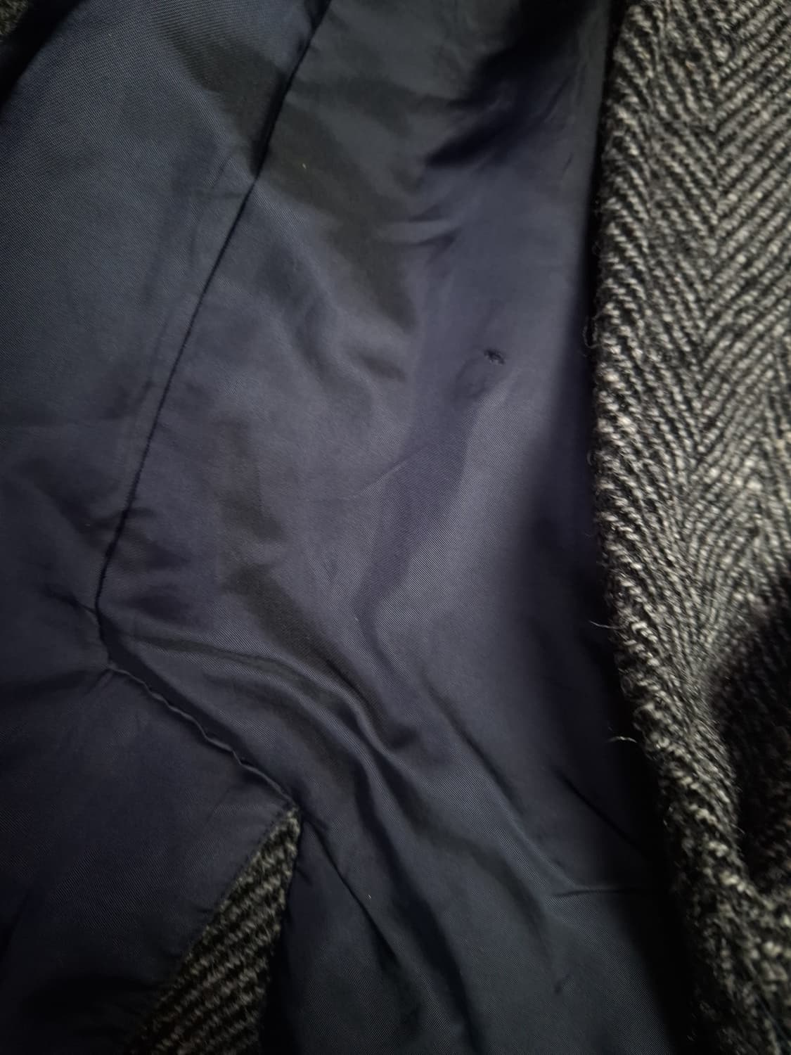 오리지날 90's 일본판 버버리 브리티시트위드 울 발마칸 코트 상품이미지8