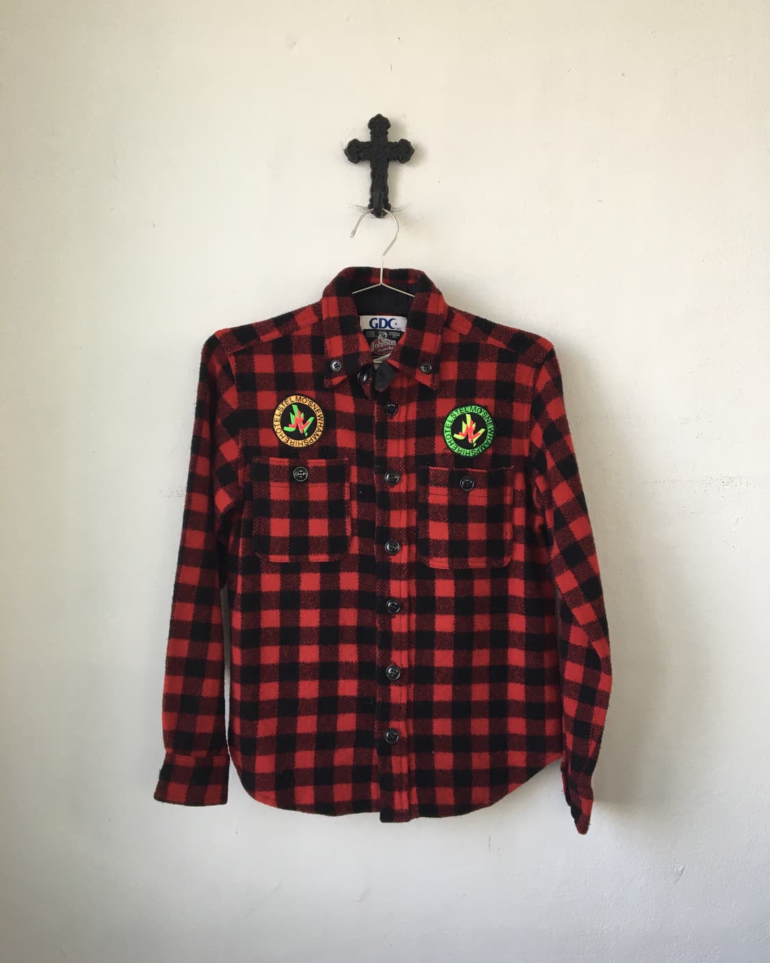 Woolen check pattern shirt 상품이미지2