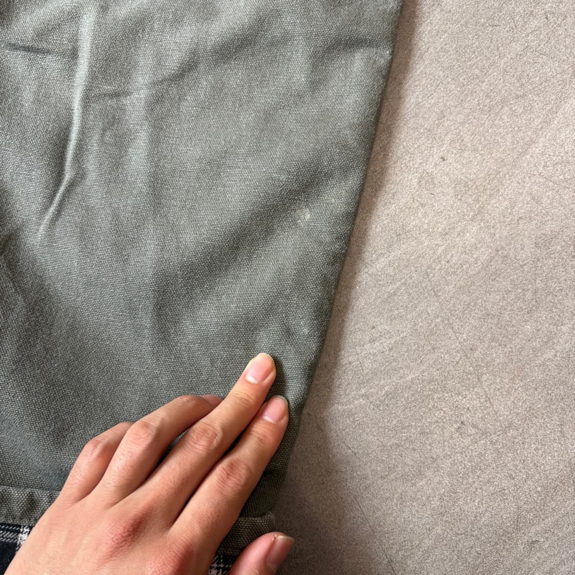 칼하트 오리지널 b111 모스그린 싱글니 카펜터 팬츠 상품이미지5