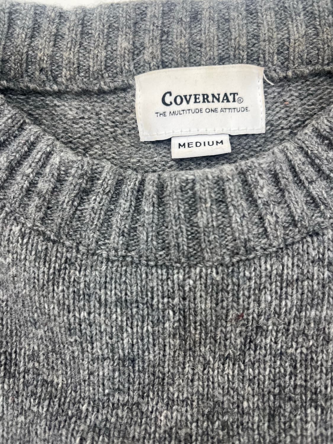 커버낫 시그니처 C로고 그레이 울니트(m) 상품이미지3