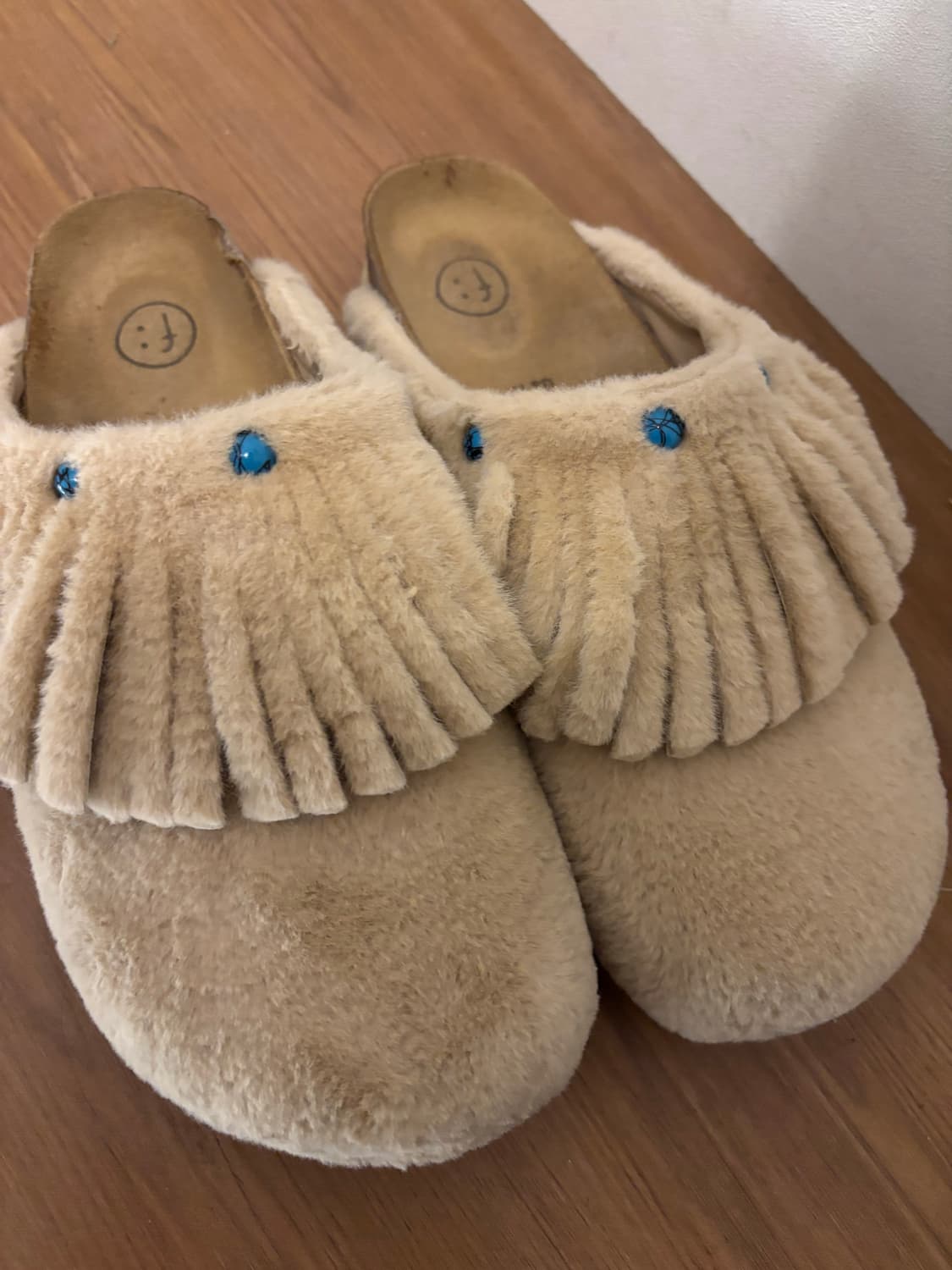 페르커 베이지색 뮬 상품이미지1