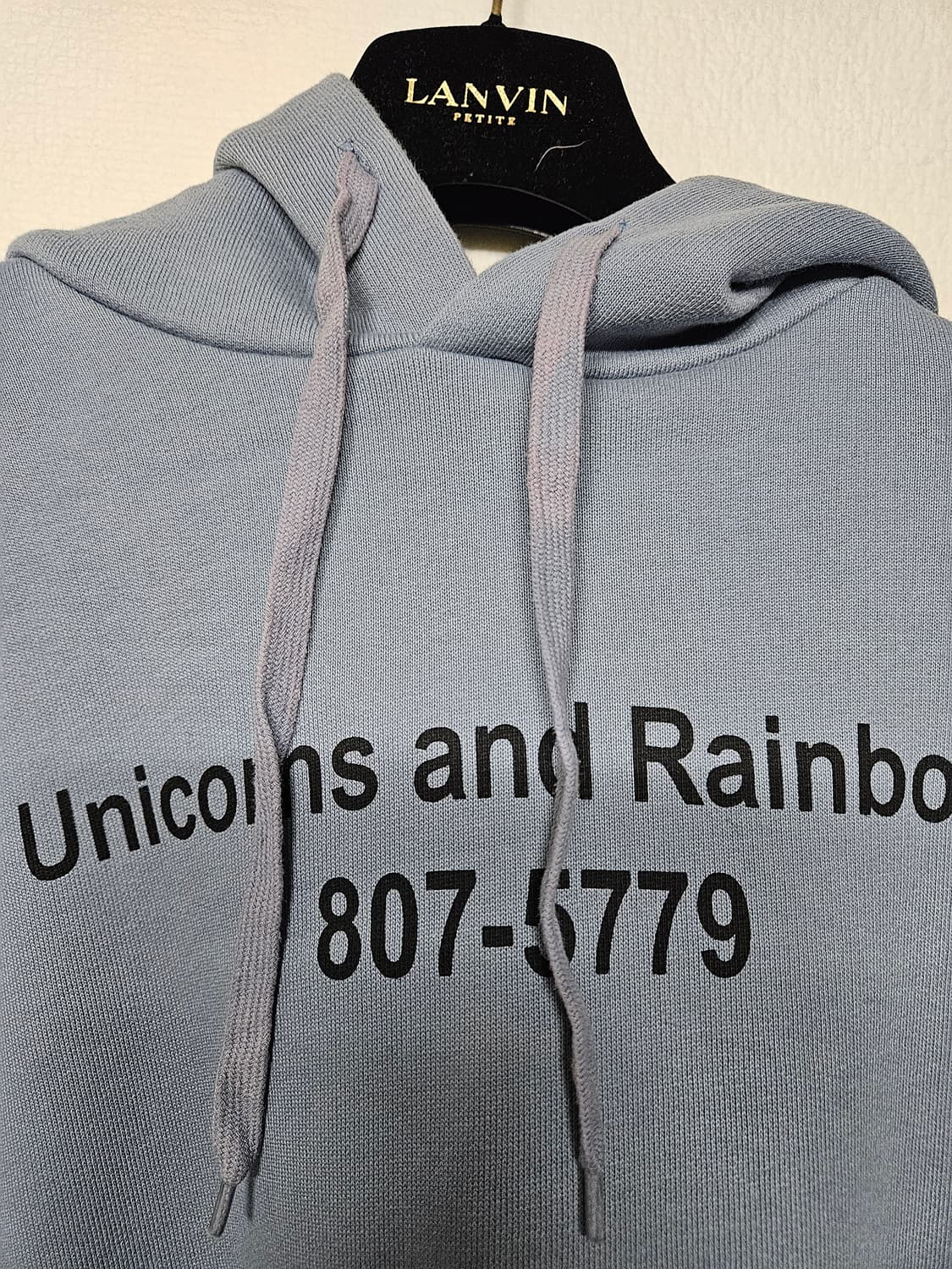 베트멍 유니콘 후드 티셔츠 og 소라색 L사이즈 상품이미지6