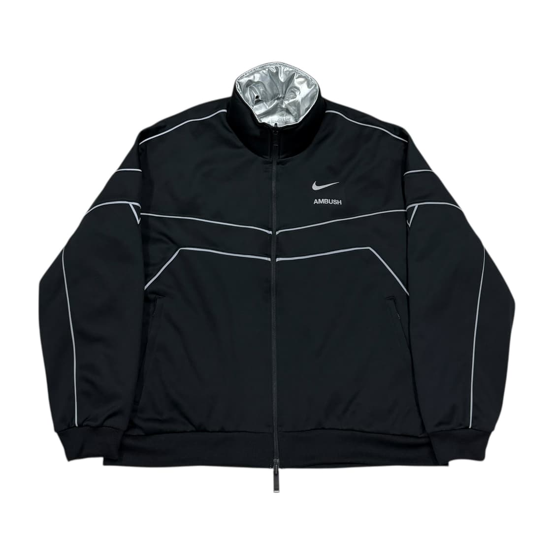 나이키 X 엠부쉬 리플렉티브 리버서블 양면 자켓 블랙 실버 L 상품이미지1