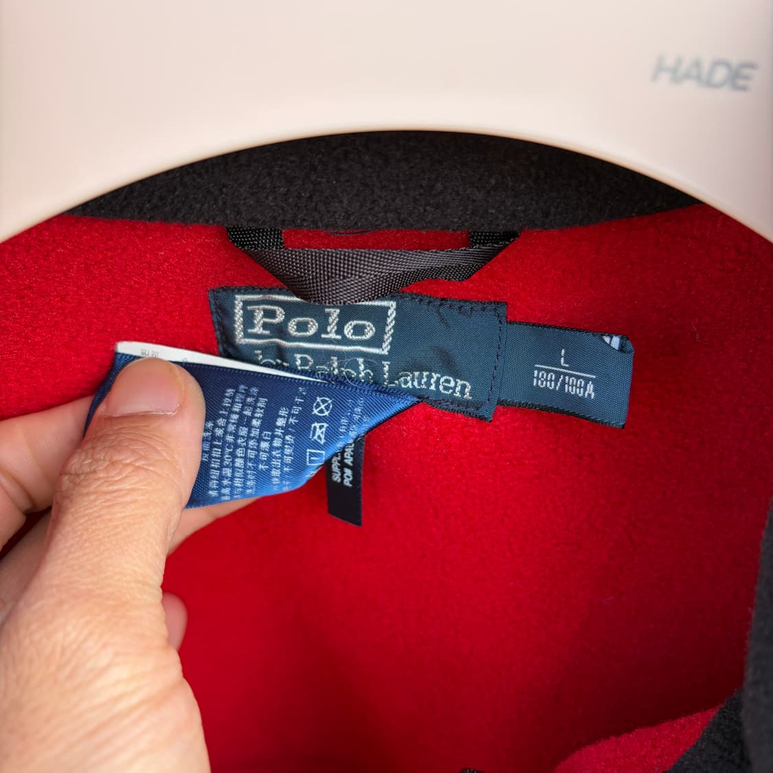 L)폴로 랄프로렌 자수 포켓 플리스 자켓 상품이미지4