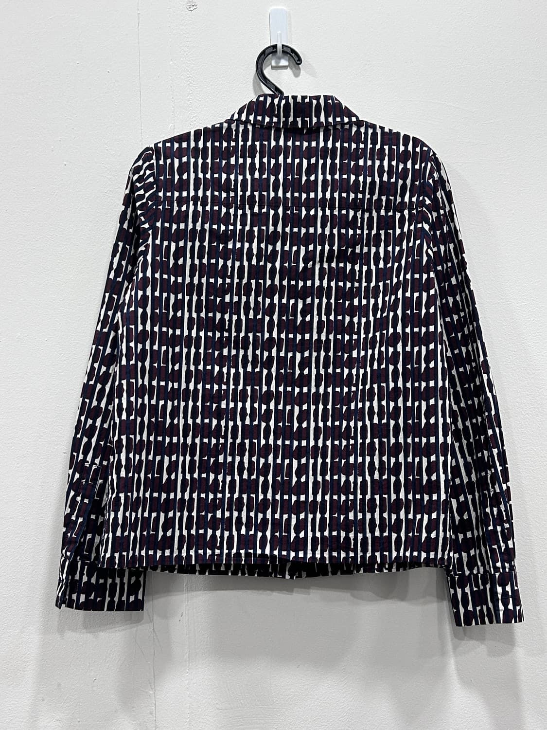 COS 코스 버건디네이비 둥근카라 셔츠 여성 XS 34사이즈 상품이미지4