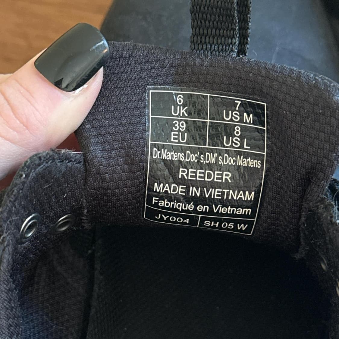 닥터마틴 리더 와이오밍 레더 유틸리티 슈즈 블랙 250 상품이미지6