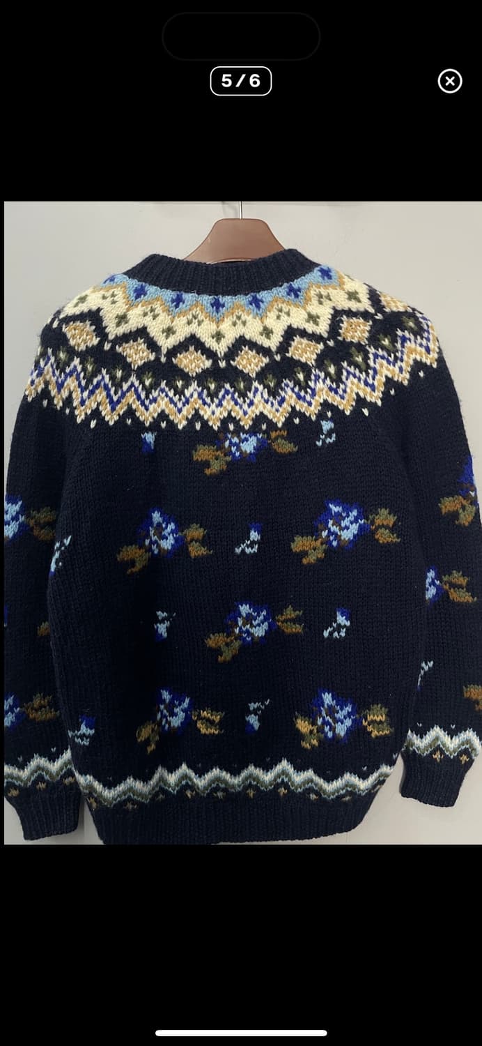 빈티지 노르딕패턴 니트 가디건 A2934 상품이미지5