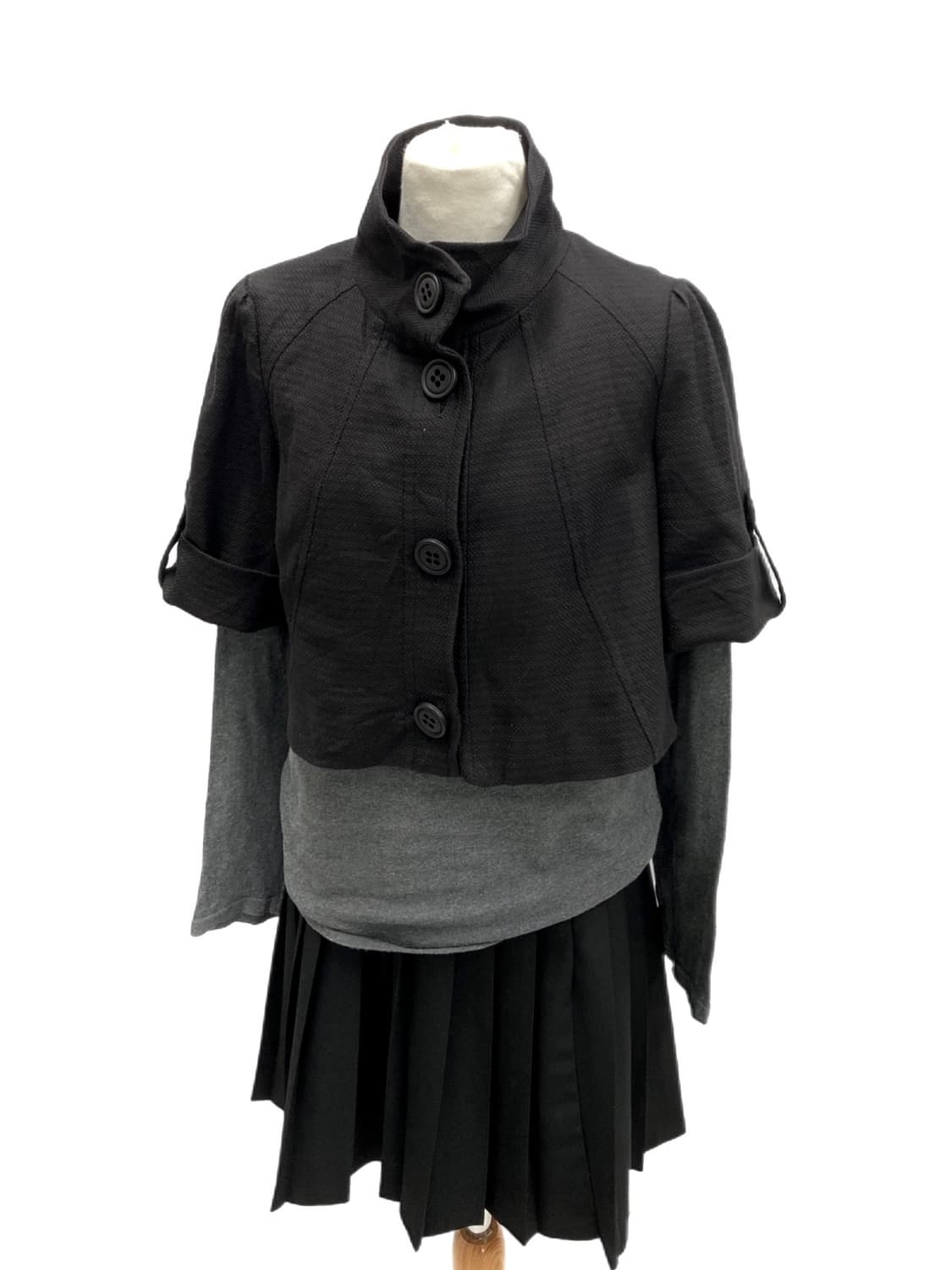 Black crop jacket coat 상품이미지1