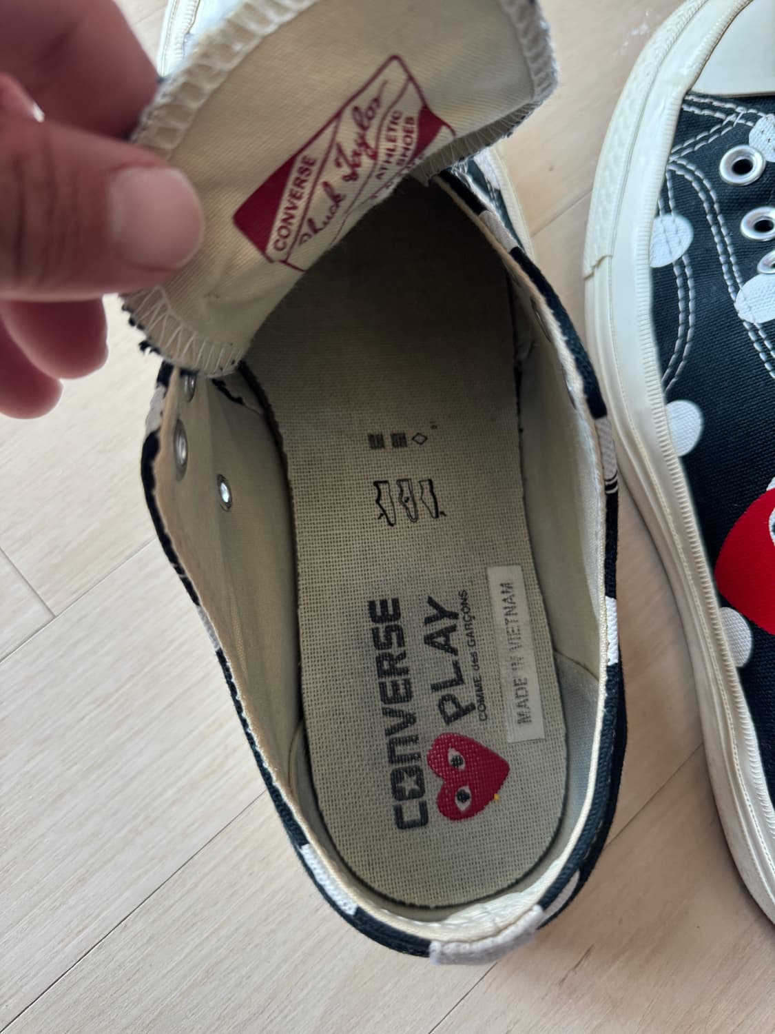 꼼데가르송 x 컨버스 도츠 패턴 상품이미지5