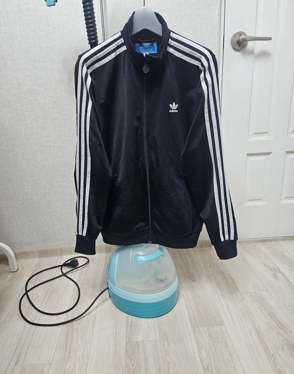 (100~105)XL☆초희귀☆아디다스 파이어버드 백로고[검흰]트랙탑져지 상품이미지1