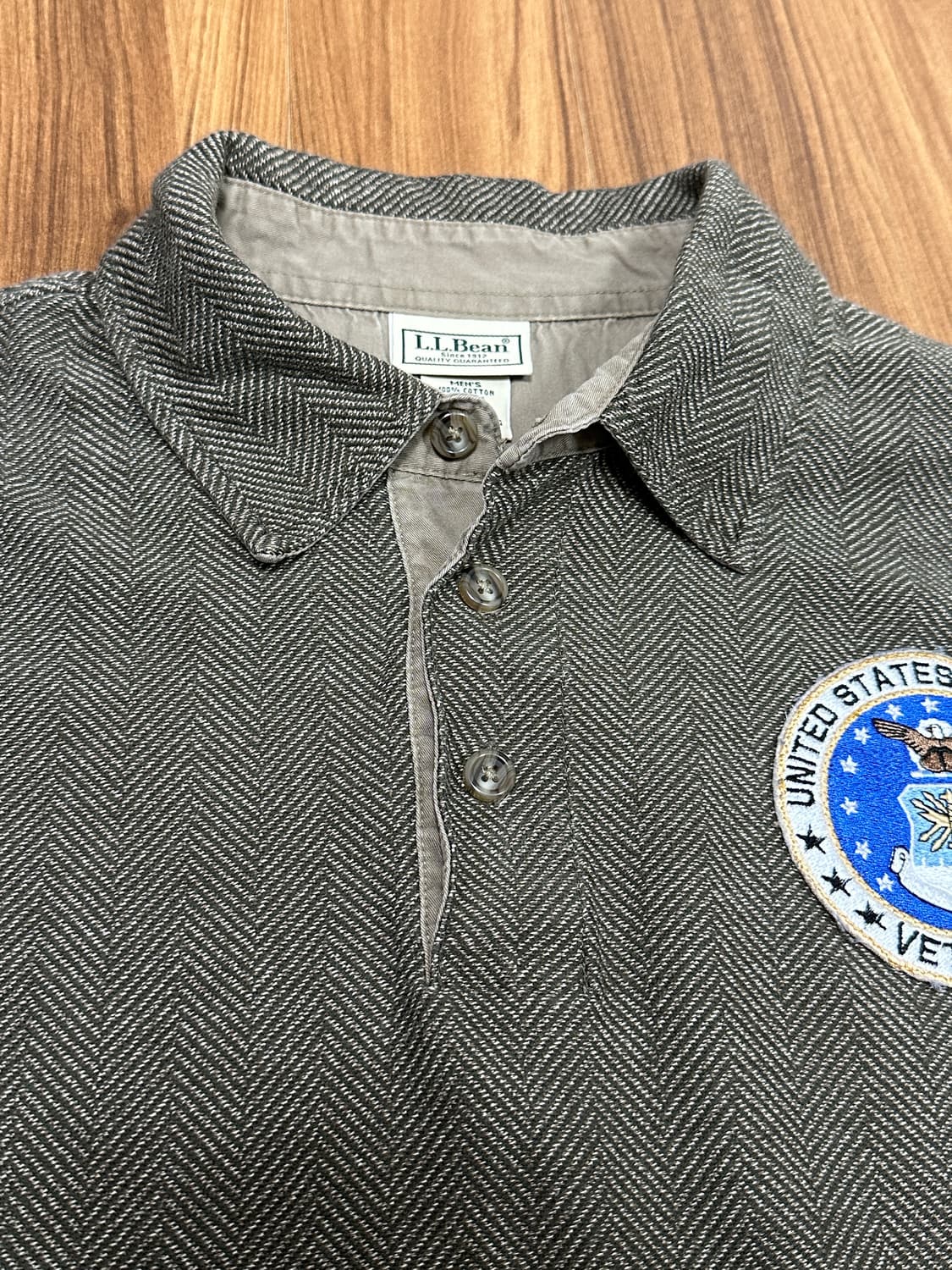 엘엘빈 L.L. Bean 헤링본 폴로 셔츠 M 상품이미지9