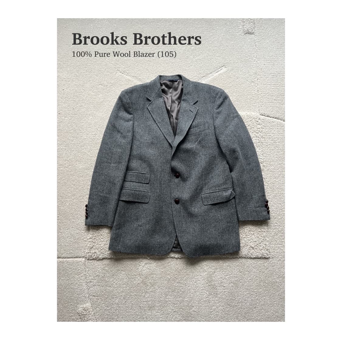 브룩스 브라더스 100% 퓨어 울 블레이저 (105)  상품이미지1