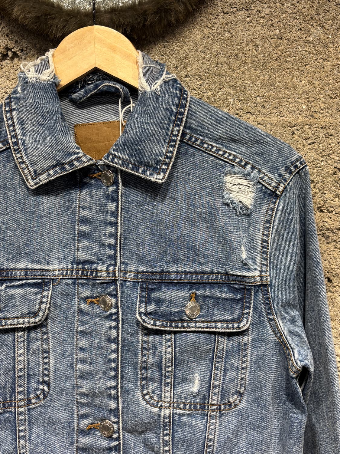 Bluenotes Denim 빈티지 워싱 데님 자켓 상품이미지3