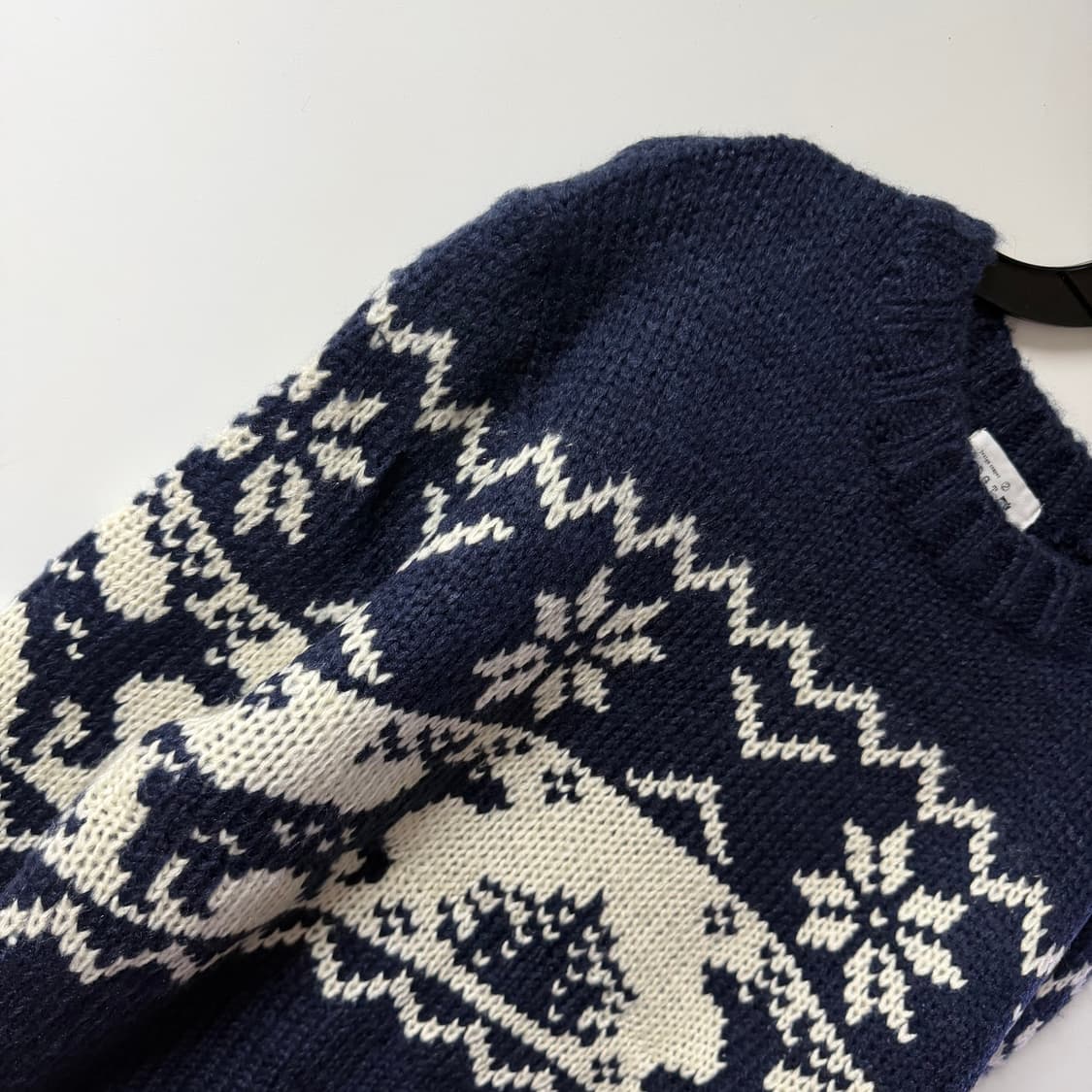 새상품 남자 노르딕 니트 (네이비) 상품이미지4