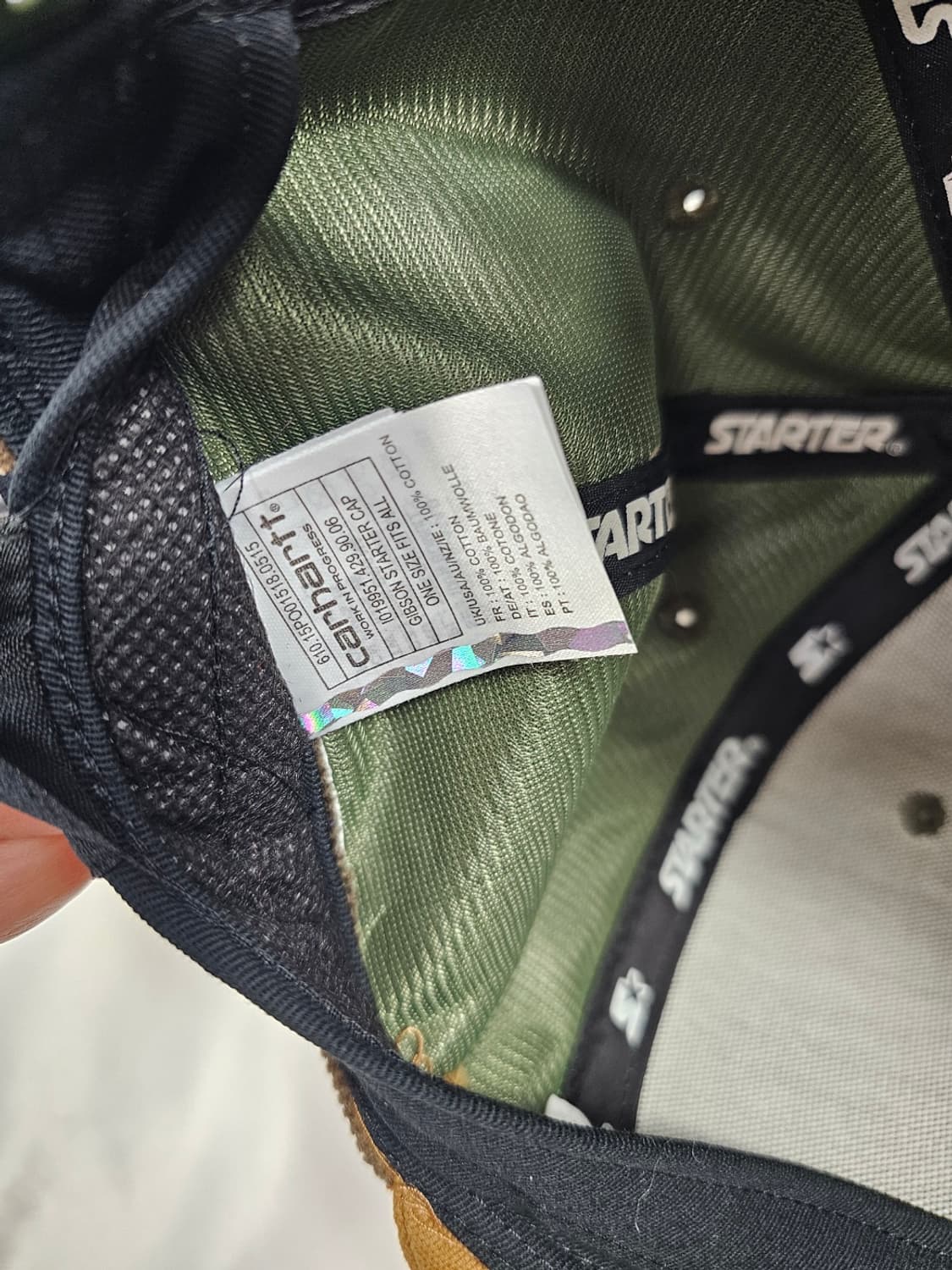 칼하트스타터스냅백 상품이미지6