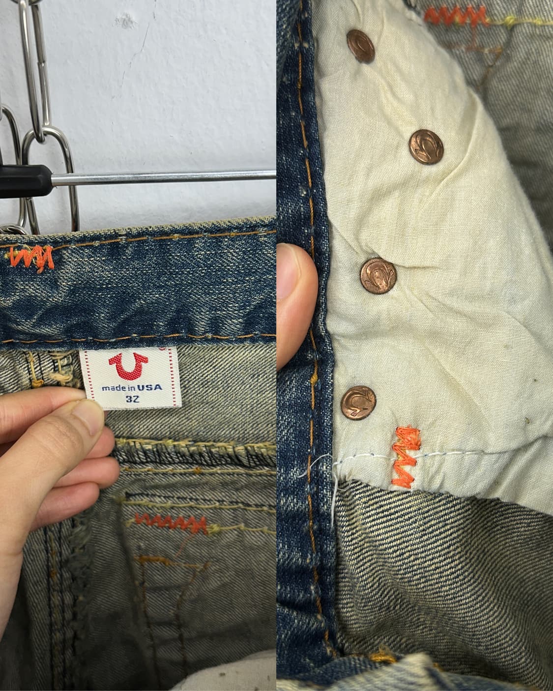 True Religion Joey Super T Rainbow Stitc 상품이미지10